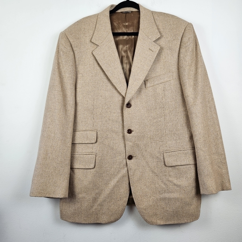 TREA Loro Piana Fabric Wool Cashmere blend Men's Sport Coat Size IT 56 US 46